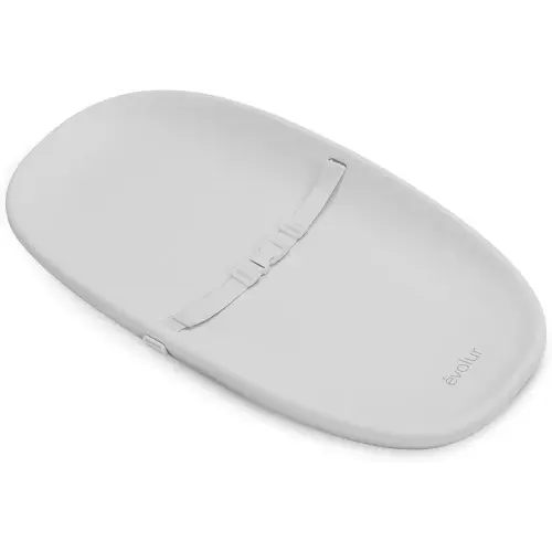 Evolur Eva Baby Changing Pad in Light Gray, Soft, Lightweight and Portable Changing Pad, Fits All Changing Table, Waterproof Firm Padding