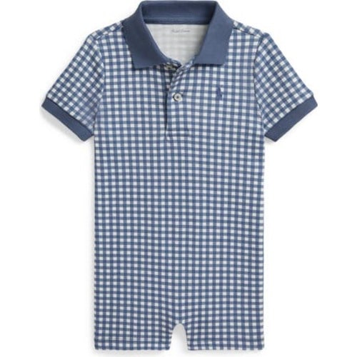 Gingham Cotton Polo Shortall