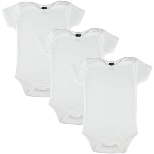 Little Pipers Baby Soft Natural Cotton White Undershirts Bodysuits