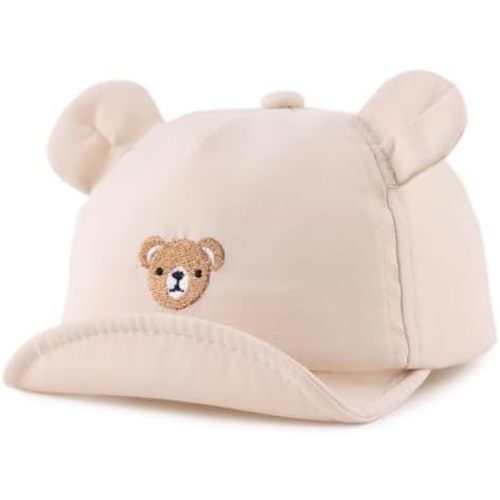 Baby Baseball Cap Toddler Sun Hat Infant Summer Hats Baby Boys Girls Cotton Bear Ear Caps