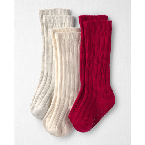 Baby Girl 3-Pack No-Slip Knee-High Socks Made with Organic Cotton - Little Planet | Carter's