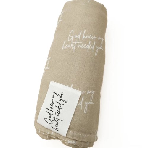 God Knew My Heart Needed You Swaddle Blanket – OUR HOUSE ABOVE