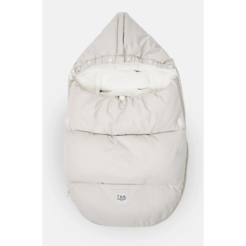 7AM Enfant Plushpod Tundra Plush Gray Baby Bunting Bag with Faux Fur – EasyTot