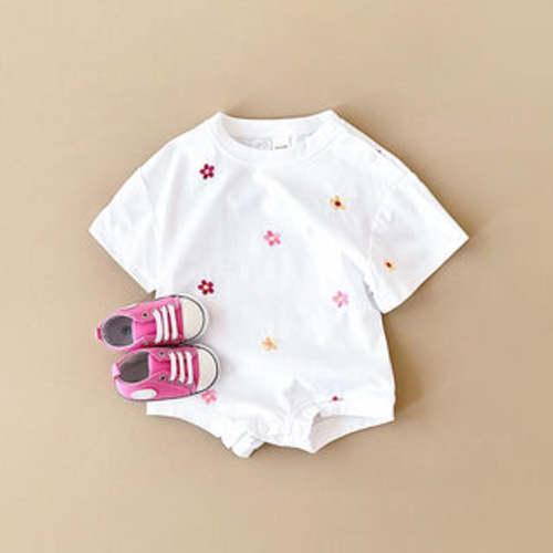 Floral Print Cotton Bodysuit | RYAN AND REMI