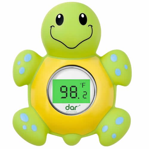 Baby Bath Thermometer for Tub,Floating Digital Water Temperature Thermometer with Instant Accurate Reading,3-Color Safety Light,Auto On/Off for Newborn,Infant & Toddler