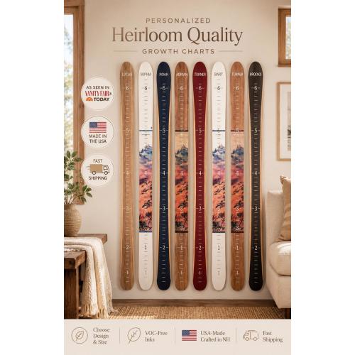 Ski growth chart for kids-national park,childrens growth ruler measure,kid height chart mountain nursery decor,Colorado baby boys room decor
