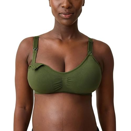 Kindred Bravely Simply Sublime Nursing Bra, Wireless Maternity Bra | Adjustable straps, one hand clip-down cups, removable padding, wire free support, fits wearable pumps for postpartum
