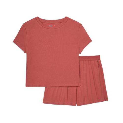 Originals 2-Piece Lounge Set, SuperSoft Cropped Baby Doll Tee & Sleep Shorts Loungewear Set