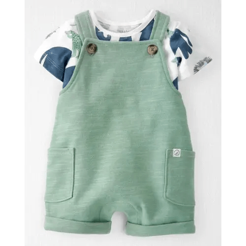 Baby 2-Piece Organic Cotton Shortall Set - Little Planet | Carter's
