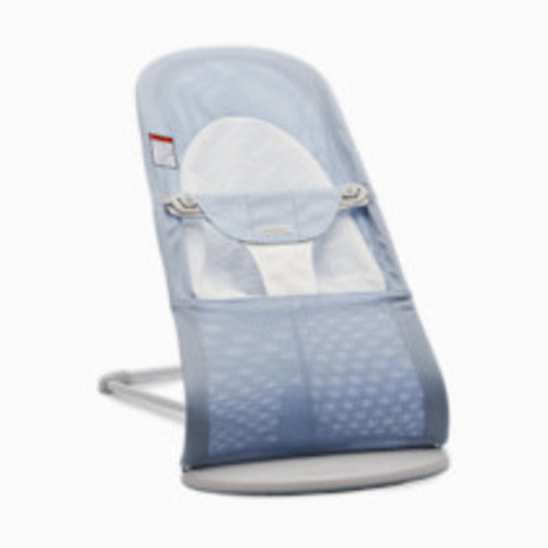 BabyBjörn Bouncer, Balance Soft, Tri-Fabric - Mesh/Sky Blue/White