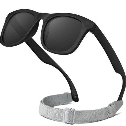 RIVBOS Baby Sunglasses Boys&Girls with Strap UV400 Polarized Flexible for Toddler,Infant and Newborn(0-24month) RBK0231