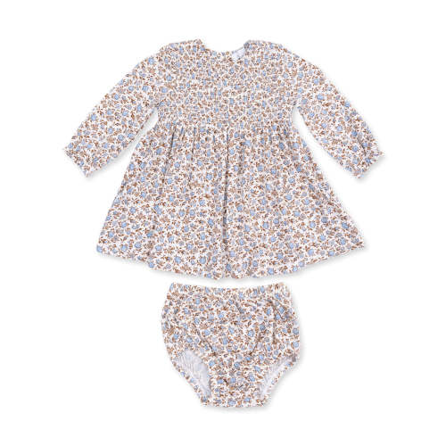 Caitlyn Smocked Bodice Dress & Bloomer, Hazel Floral
