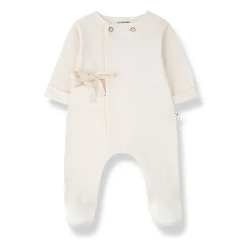 1+ in the family - Pointelle Baptiste jumpsuit - Ecru | Smallable