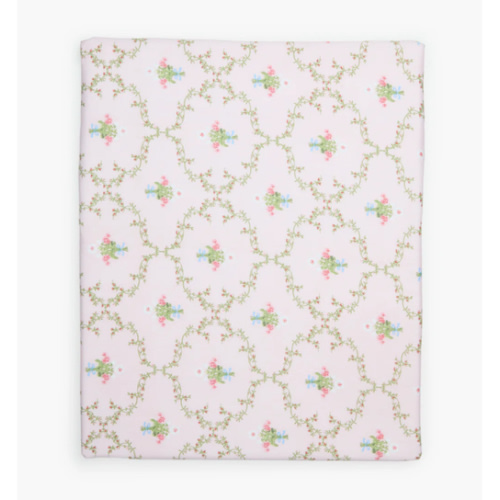 The Crib Sheet - Light Pink Trellis
