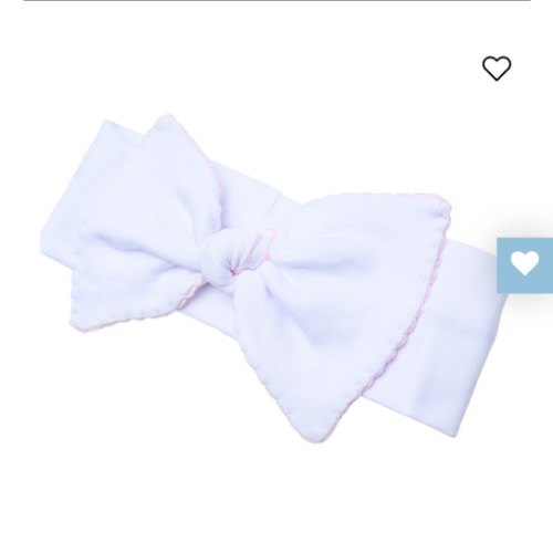 Magnolia Baby Girl Essentials Pink Trim Headband