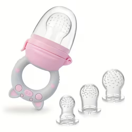 tyry hu 4pcs shaped food feeder handle silicone fruit - Temu