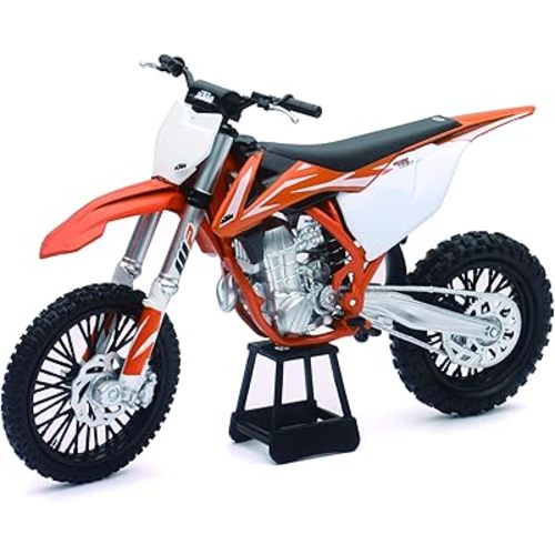 NewRay KTM 450 SXF Dirt Bike, Realistic and Functional, Kids Toy or Collectible Motorcycle 1/10 Scale (57943)