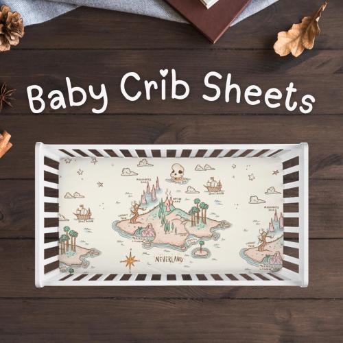 Neverland Map Crib Sheets