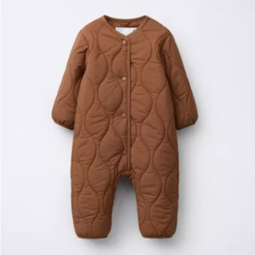 LONG PADDED JUMPSUIT - Brick | ZARA United States
