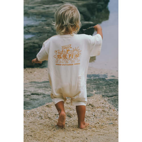 Gone surfin everyday baggy jumpsuit - Natural