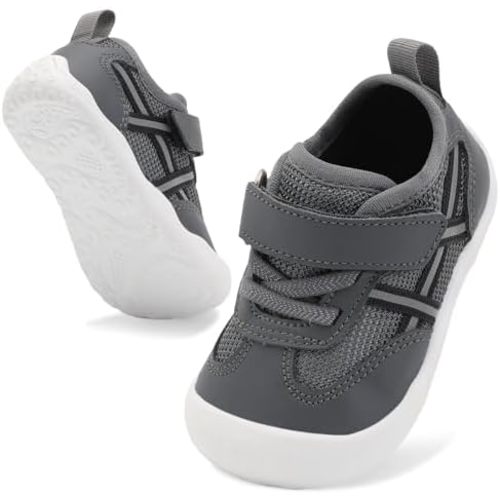 Scurtain Baby Shoes Boy Girl First Walking Shoe Infant Crib Breathable Sneakers Lightweight Barefoot Shoes for Babies