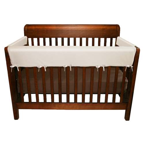 Soft Rail Convertible Crib Protector - 3 Piece Cream