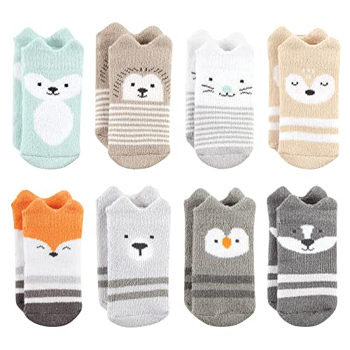 Hudson Baby baby-girls Cotton Rich Newborn and Terry Socks
