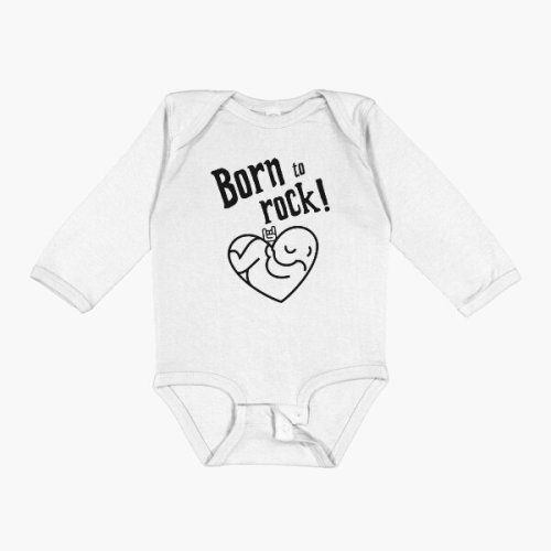 Born to Rock - Metalhead Baby Gift Little Girl / Boy Baby One-Piece