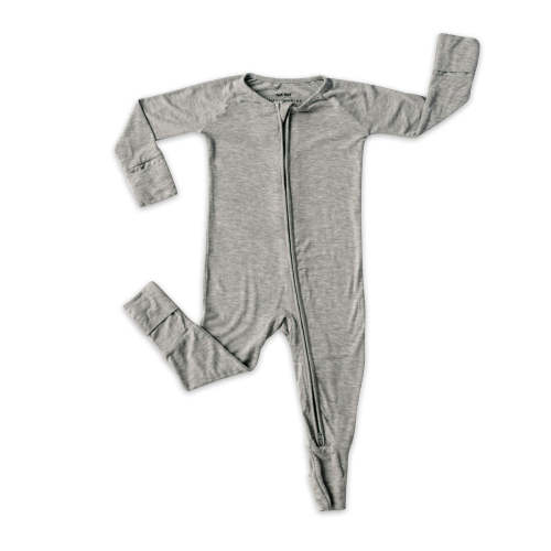 Heather Gray Zippy - 0-3, 3-6, 6-9