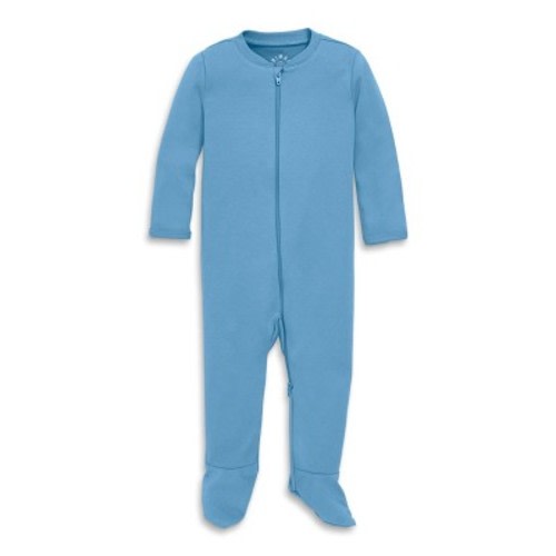 Primary Baby Organic Zip Footie in Cornflower Size 0-3 Months