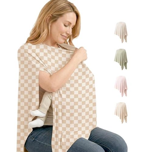 Niceye Chic Nursing Cover for Breastfeeding, Wearable Nursing Scarf for Confident Public Feeding, Soft Breastfeeding Cover for Moms
