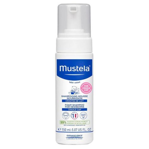 Mustela Newborn Baby Foam Shampoo for Cradle Cap - 5.07 fl oz