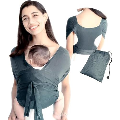 Amazon.com : Breathable Soft Wrap Carrier Strap Portable Multi-Style Wearing Sling for Daily Household and Outdoor Hand Free Activities : Baby