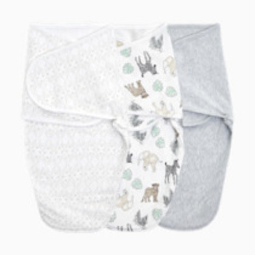 Aden + Anais Essentials Cotton Wrap Swaddles (3 Pack) - Toile, 0-3 Months, 3