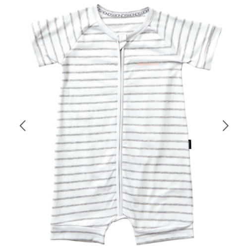 Buy Baby Zip Romper Wondersuit in New Grey Marle & White Online | BONDS