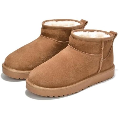 Project Cloud 100% Genuine Leather Ankle Boots for Women - Water Resistant with Memory Foam Insole Winter Boots for Women - Trending Shoes & Comfortable Women's Ankle Boots (Hippy)