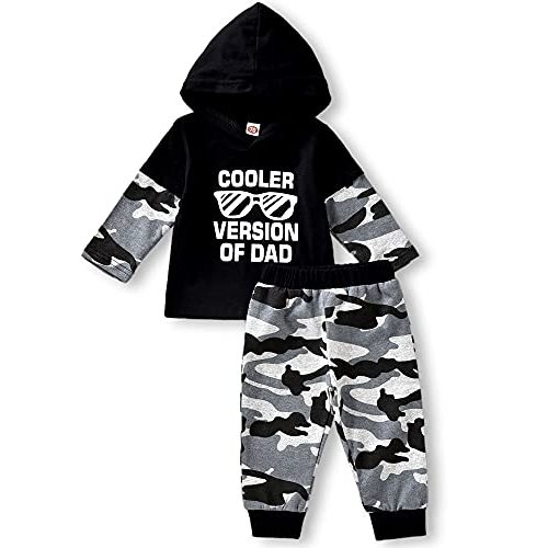 Aalizzwell Toddler Infant Baby Boys Hoodie Sweatshirt Pants Outfits Spring Winter Sweatsuits Clothes Sets