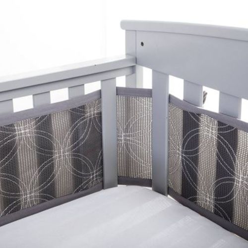 BreathableBaby Breathable Mesh Crib Liner - Deluxe Embroidered Collection