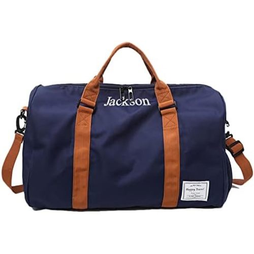 MT WORLD Travel Duffel Bag Personalized Weekender Overnight Sports Tote for Men Teen Boys Weekend Travel with Shoes Compartment for Travel Beach Short Trips Camping Hiking