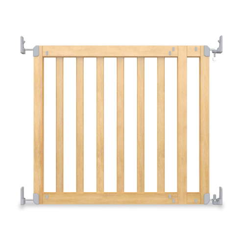 Ingenuity The Doorway 36S Series Custom Collection Pet and Baby Gate, Natural Wood Ready for Paint or Stain, Openings from 30-36" Wide, Ages 6-24 Months
