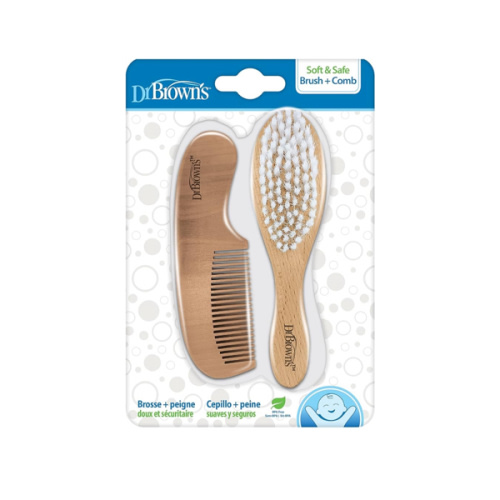 Dr. Brown's Soft and Safe Baby Brush + Comb