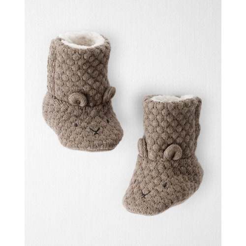 Baby Organic Cotton Sweater Knit Booties - Little Planet | Carter's
