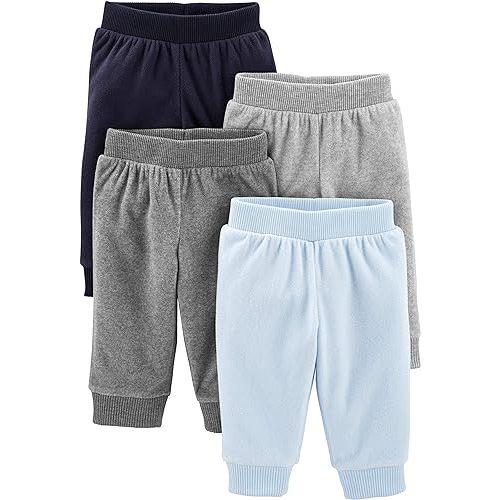 Simple Joys by Carter's unisex-baby 4-pack Fleece Pants