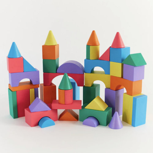 Wooden Rainbow Building Blocks Set – Sarah's Silks