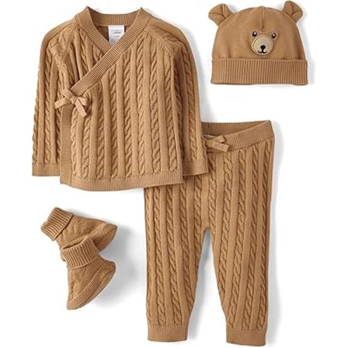 Gymboree,Take Me Home 100% Cotton Newborn Outfit,Bear,6-9 Months