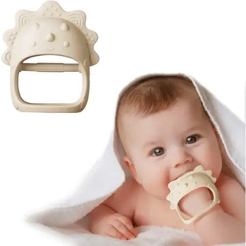 Alwoligag Silicone Dinosaur Baby Teether Toy