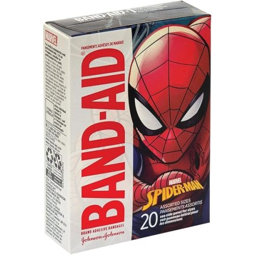 SmileMakers Band-Aid® Spider-Man Bandages - First Aid Supplies - 20 per Pack