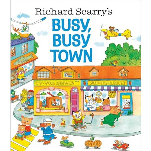 Richard Scarry's Busy, Busy Town by Richard Scarry: Acceptable hardcover (2000) | Evergreen Goodwill