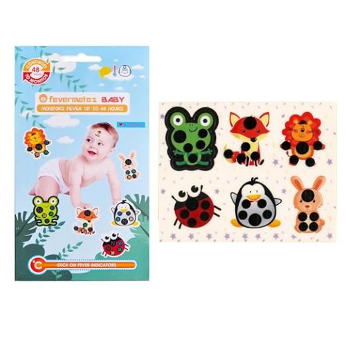 Stick-On Cartoon Forehead Stickers Temperature for Kids Baby Adults Home Supplies