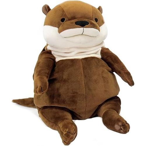 Shinada Global Ultra Soft Mochi Otter Plush – 11.8in Adorable Stuffed Animal Pillow, Squishy & Huggable Plush Toy for Kids Adults, Birthday Gift, Bedroom Decor